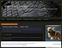 Tablet Screenshot of emptyallcages.com